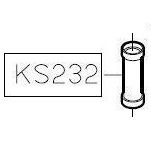 Втулка стержня прижима лапки пластик KS232 (original)